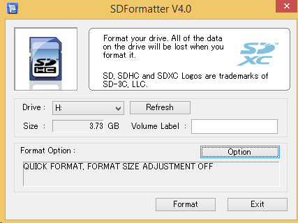SD Formatter v4